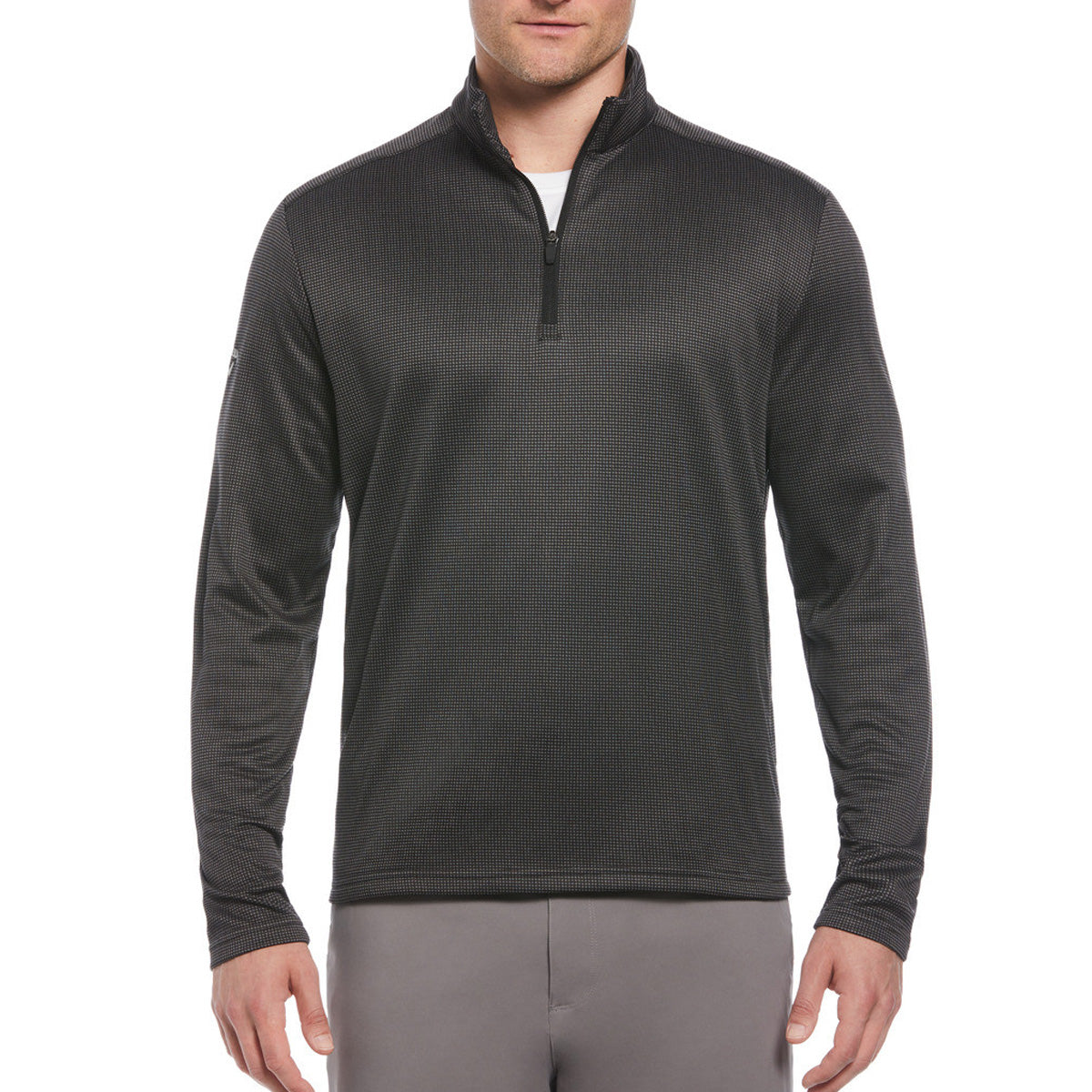 Callaway Houndstooth ¼ Zip Pullover Jacket