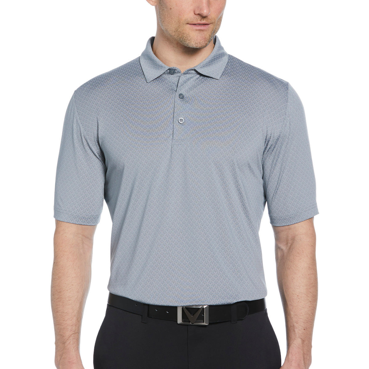 Callaway Men's All Over Stitched Chev Polo Shirt