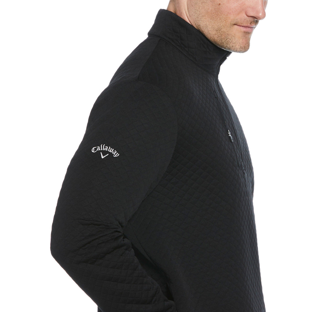 Callaway Men's Diamond Quilted Fleece Quarter Zip