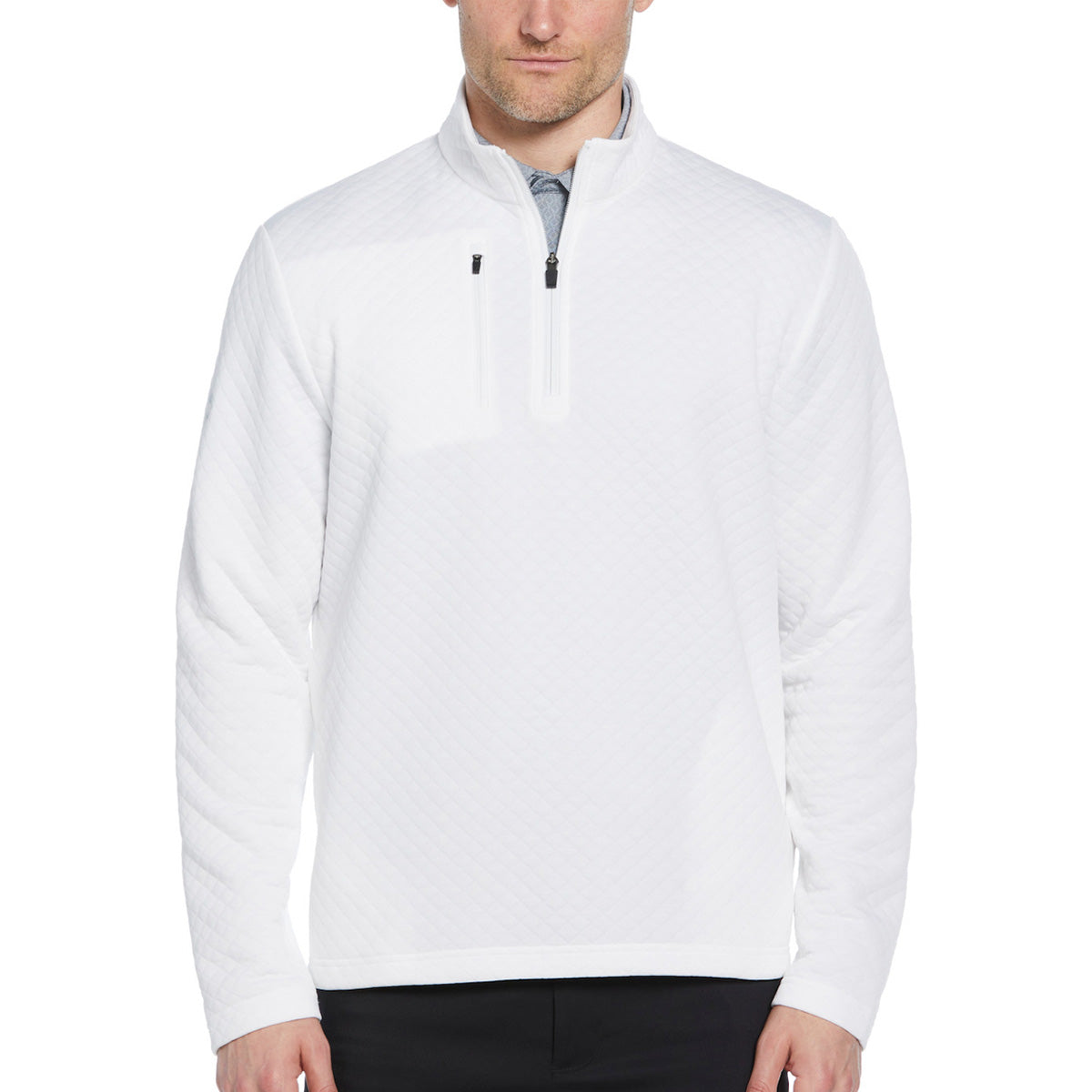 Callaway Men's Diamond Quilted Fleece Quarter Zip