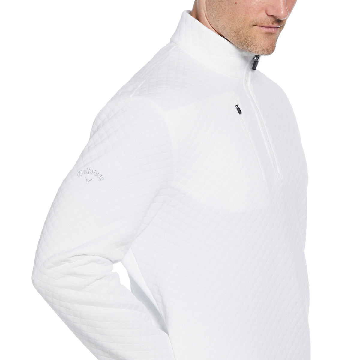Callaway Men's Diamond Quilted Fleece Quarter Zip