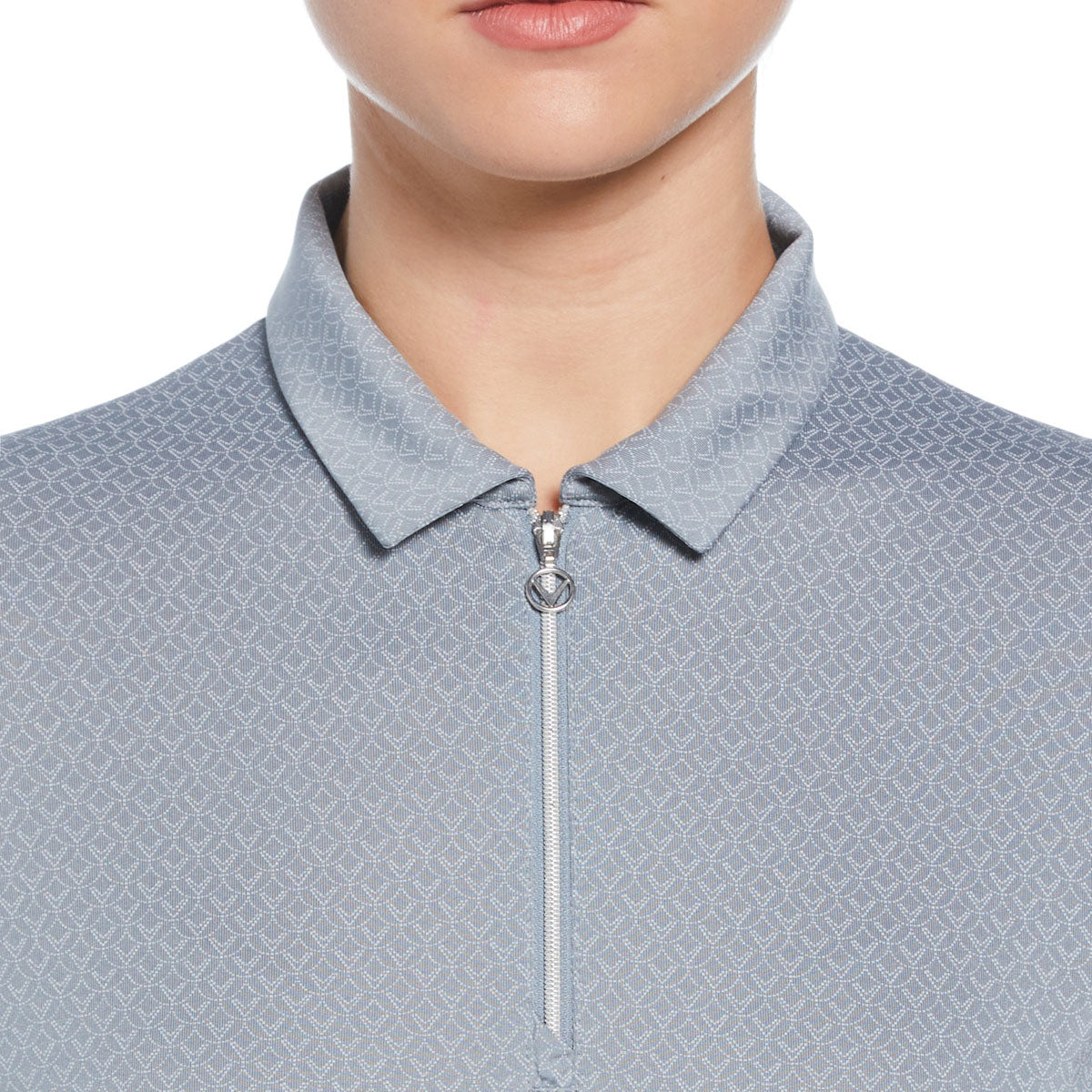 Callaway Ladies' All-Over Stitched Chev Polo Shirt