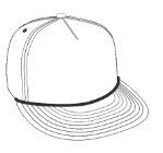 Greyson 5 Panel Blank Rope Hat