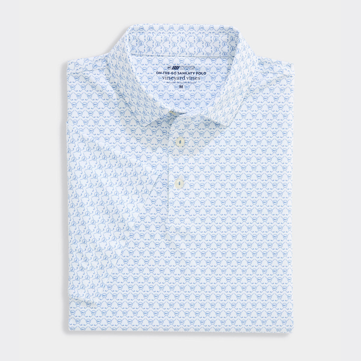 Vineyard Vines Men's Golf Printed Sankaty Performance Polo