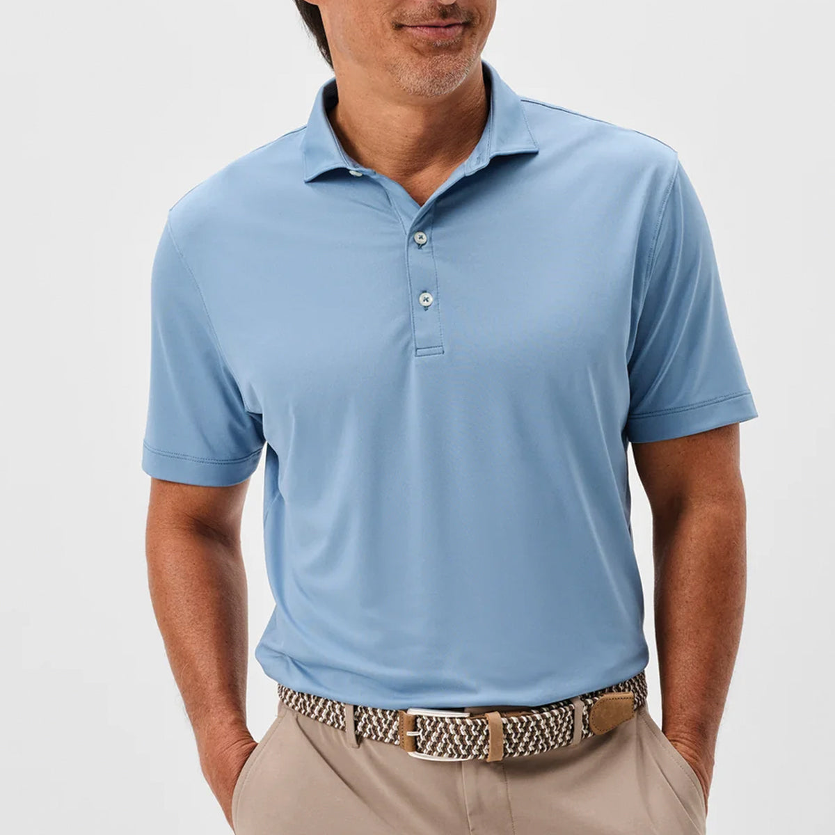 Johnnie-O Men's Prep-Formance Birdie Solid Jersey Polo