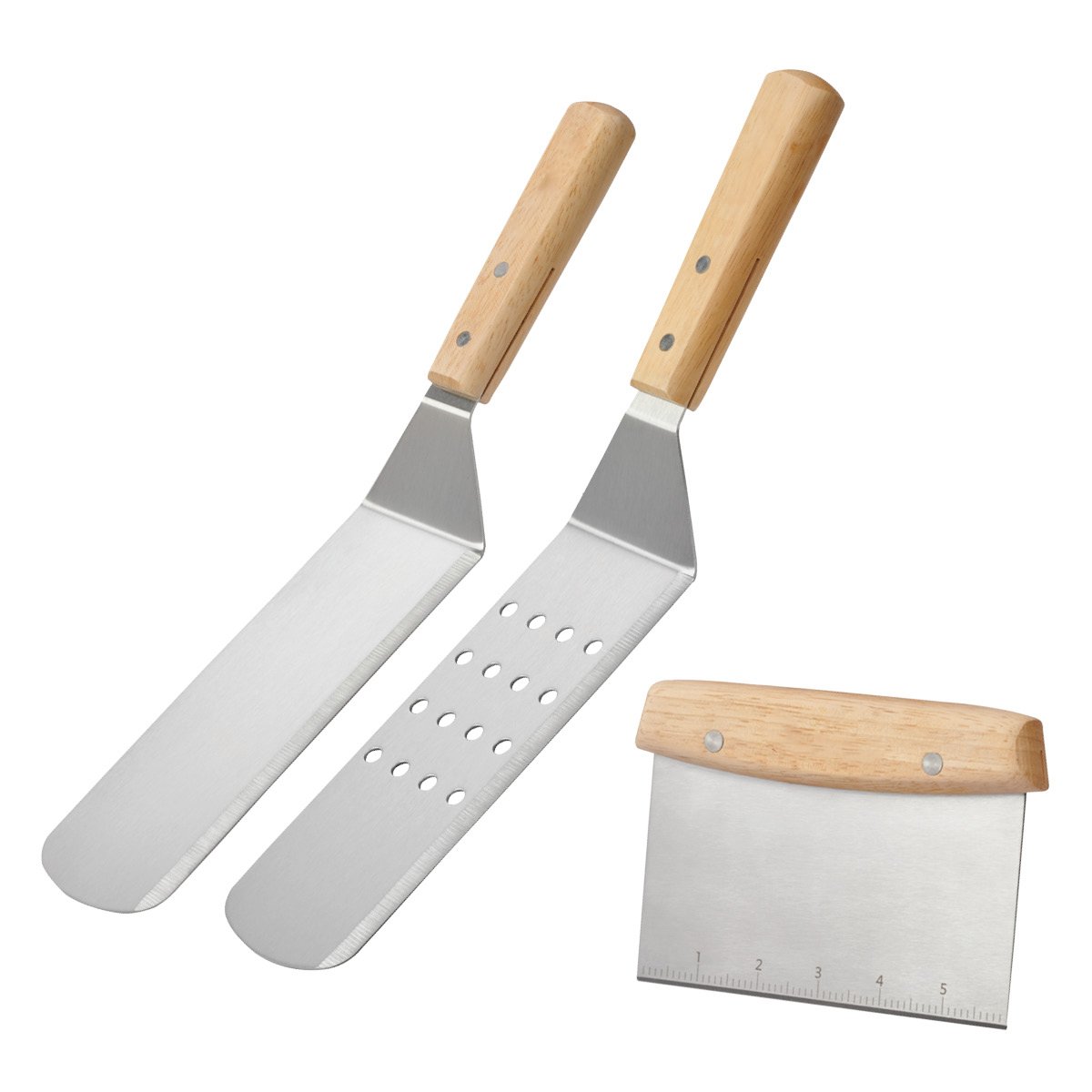 Deluxe Grilling Scraper & Flipper Set