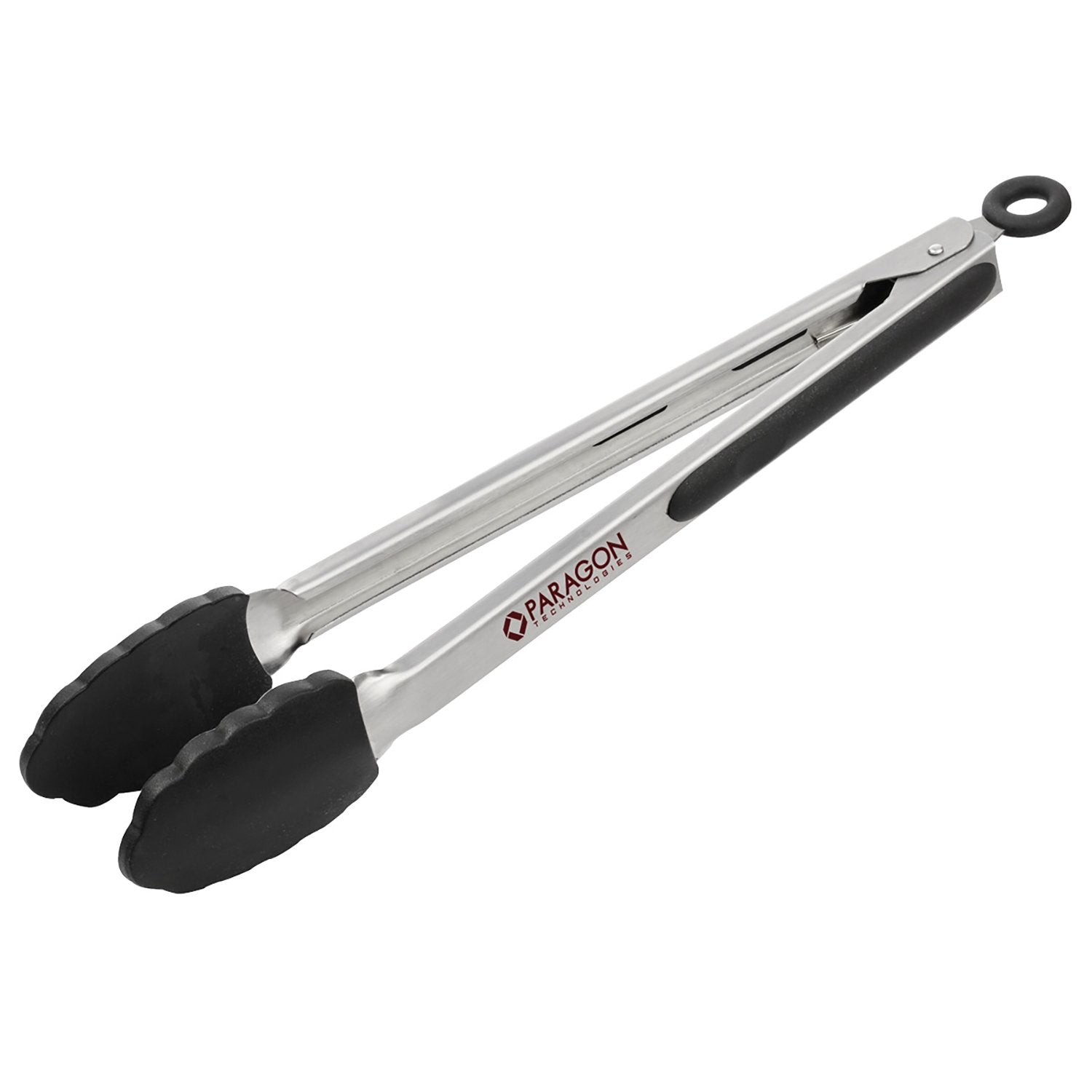 Silicone Grip Tongs 12'' - Black