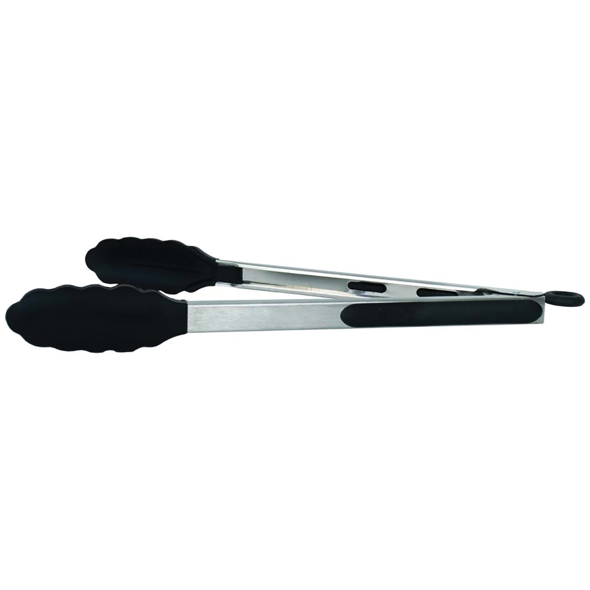 Silicone Grip Tongs 12'' - Black