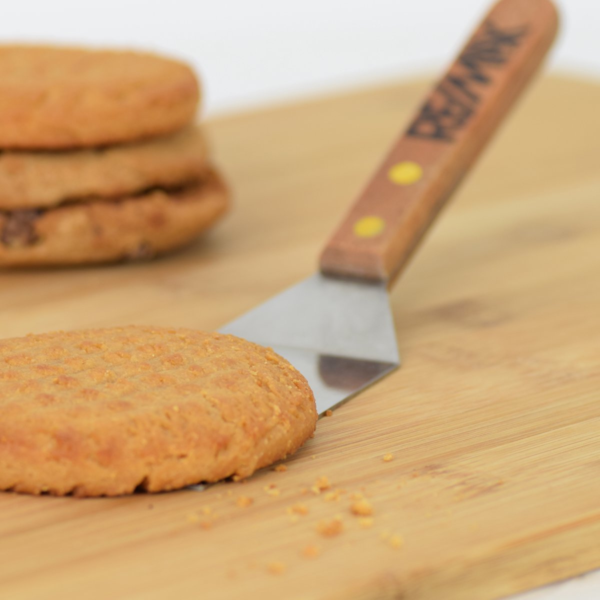 Wood Handle Slotted Spatula