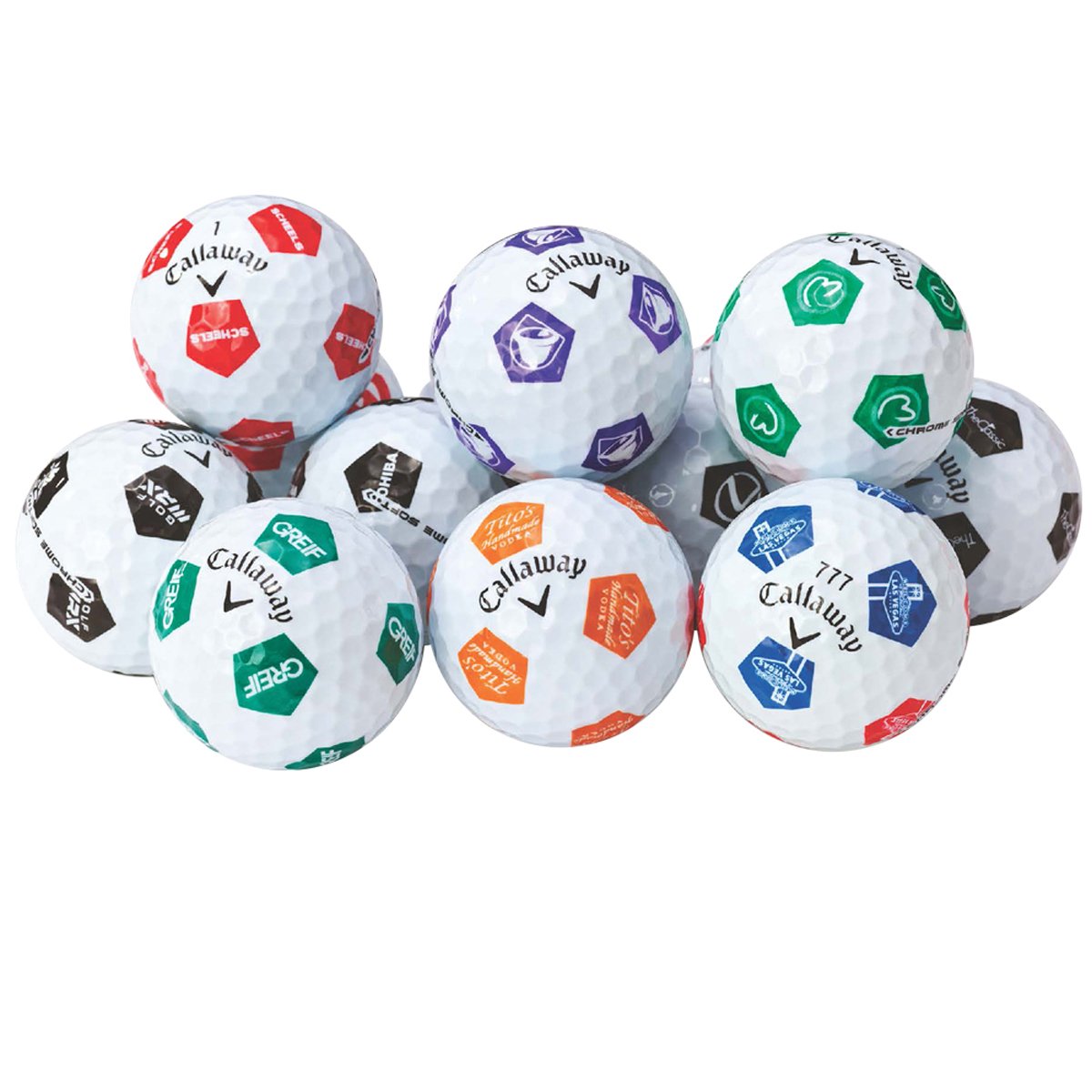 Callaway Chrome Tour X Truvis One Color Golf Balls