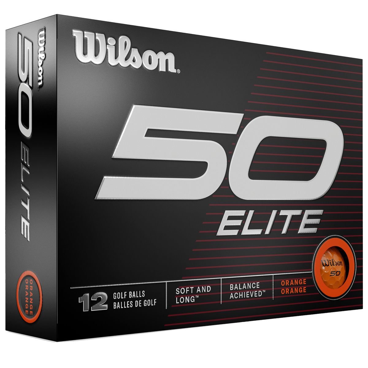 Wilson 50 Elite Orange Golf Balls