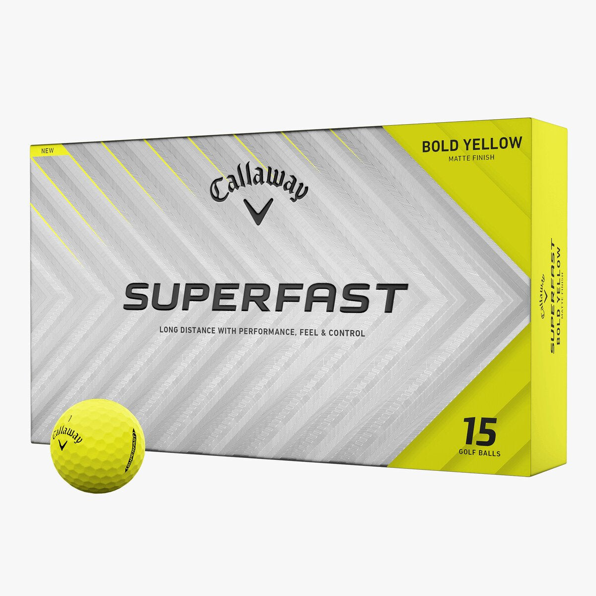 Callaway Superfast Bold Yellow Golf Balls
