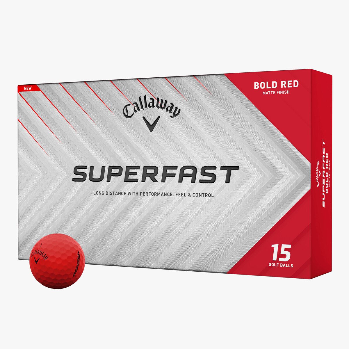 Callaway Superfast Bold Red Golf Balls