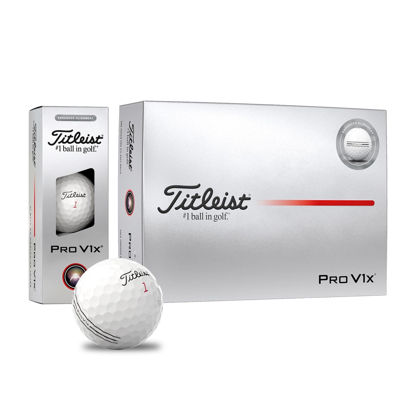 Titleist Pro V1X Enhanced Alignment Golf Balls