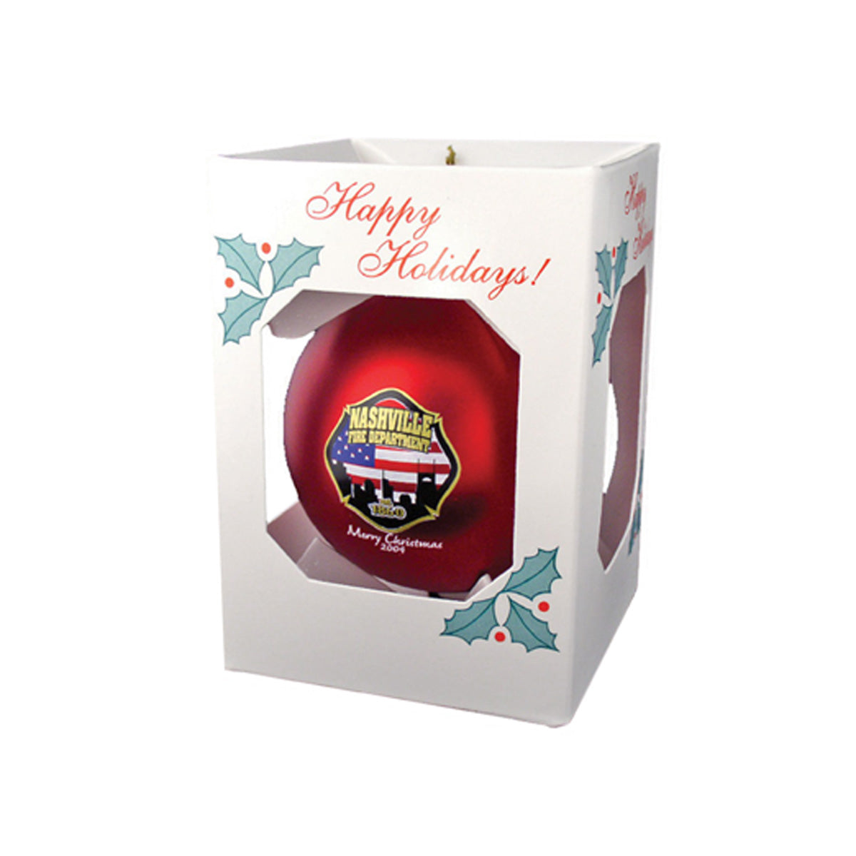 3¼" Satin Finish Round Shatterproof Ornament