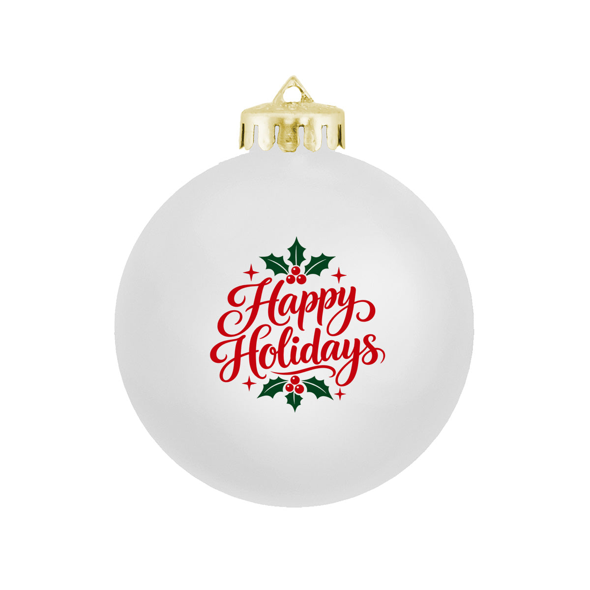 3¼" Satin Finish Round Shatterproof Ornament