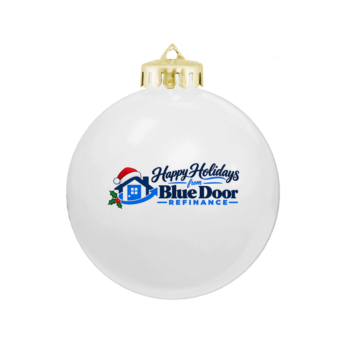 3¼" USA-Made Round Glossy Shatterproof Ornament