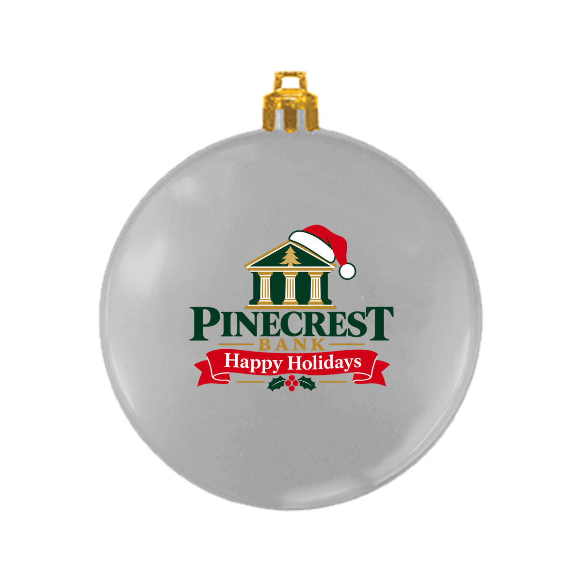 3" USA-Made Flat Shatterproof Ornament