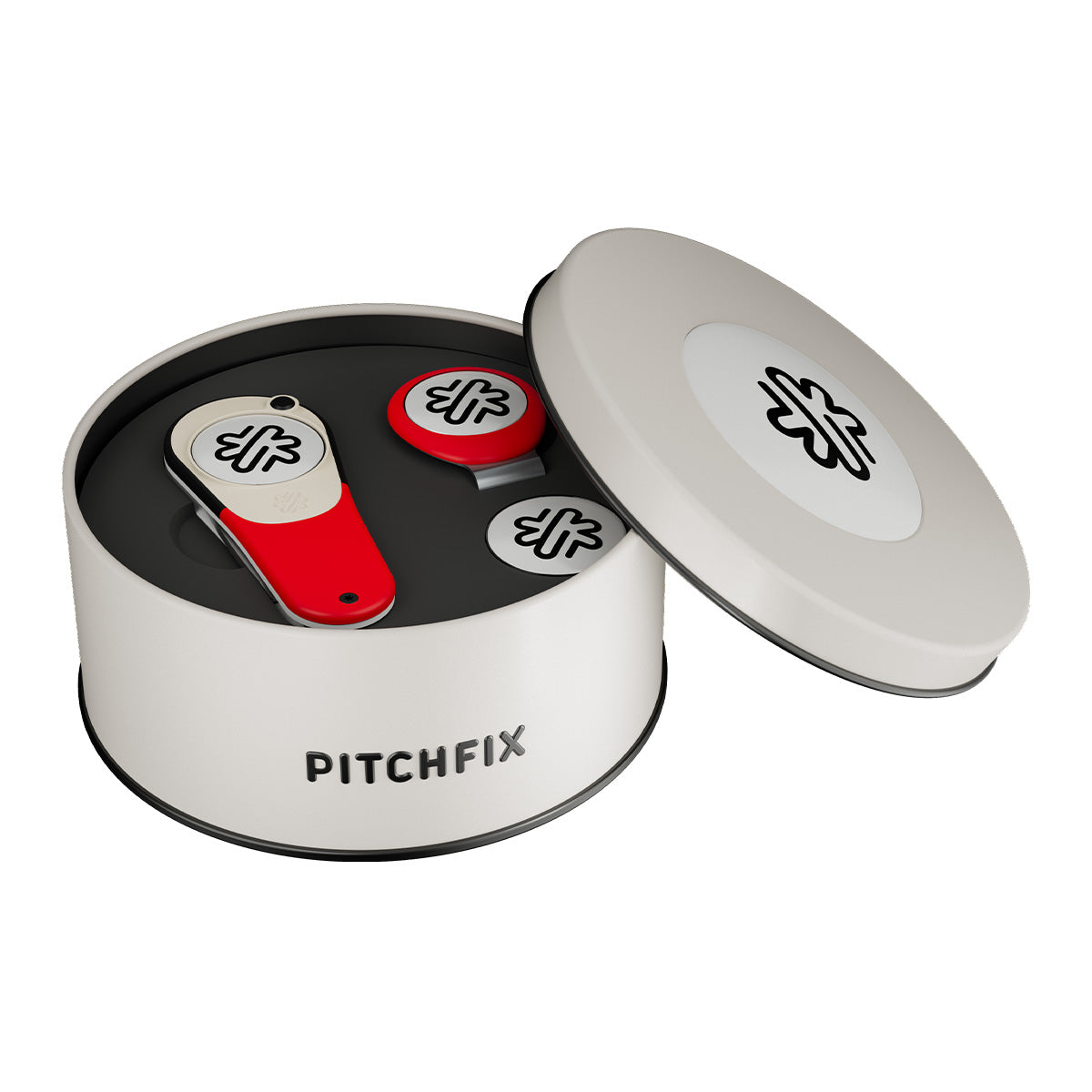 Pitchfix Icon Golf Divot Tool in Round Tin