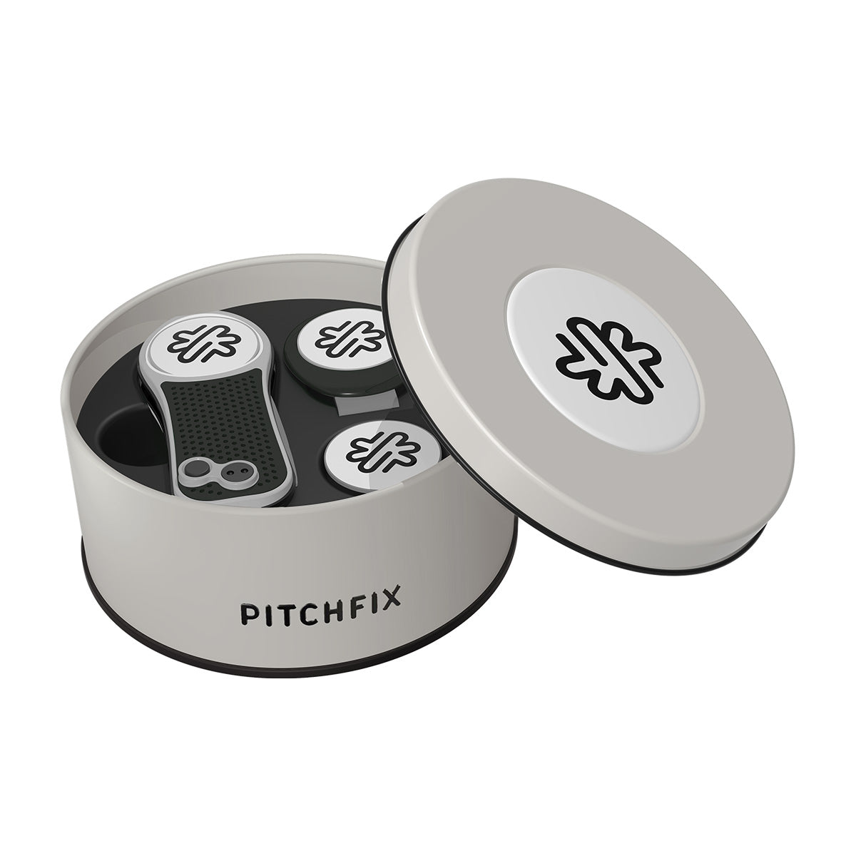 Pitchfix Hybrid Divot Tool in Round Tin