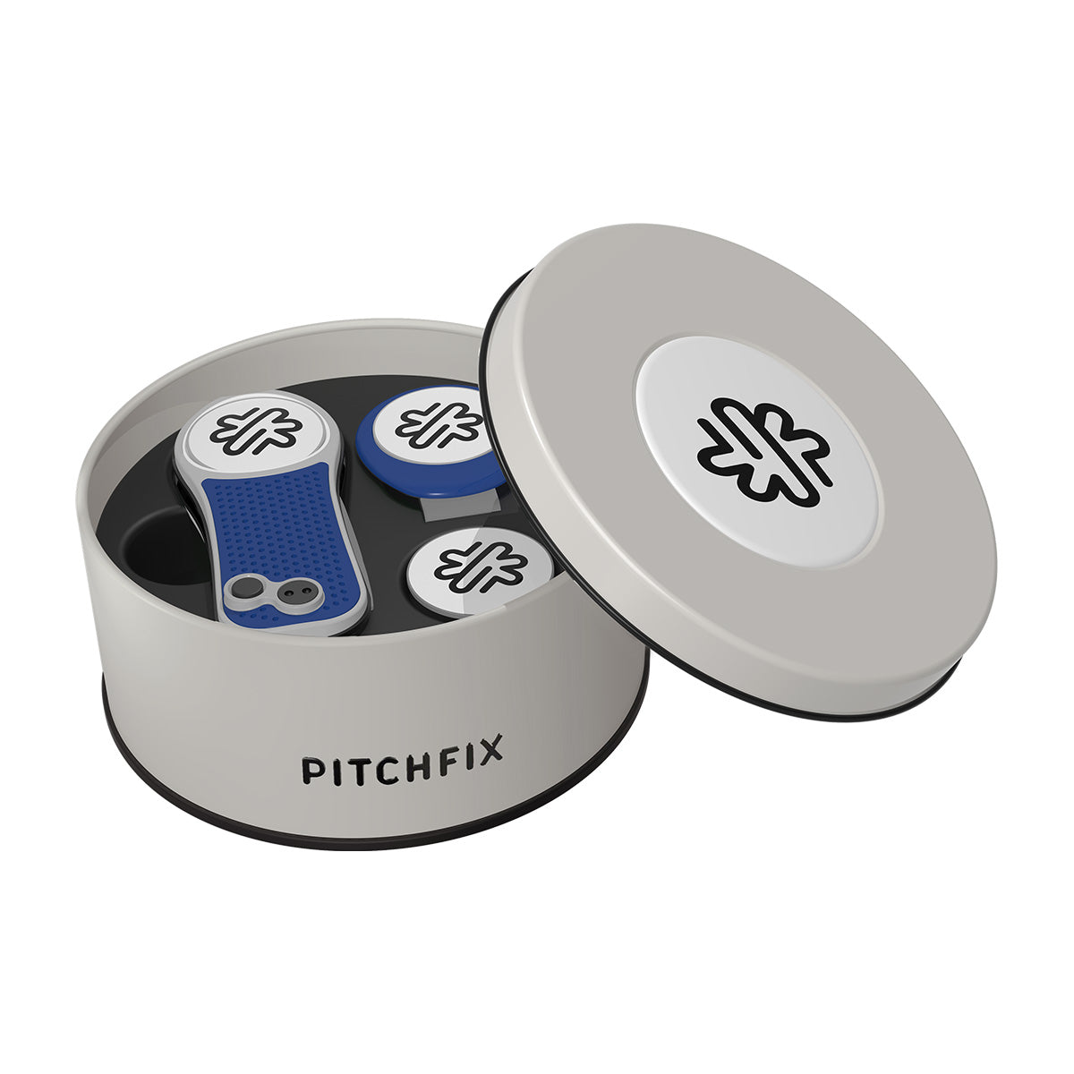 Pitchfix Hybrid Divot Tool in Round Tin