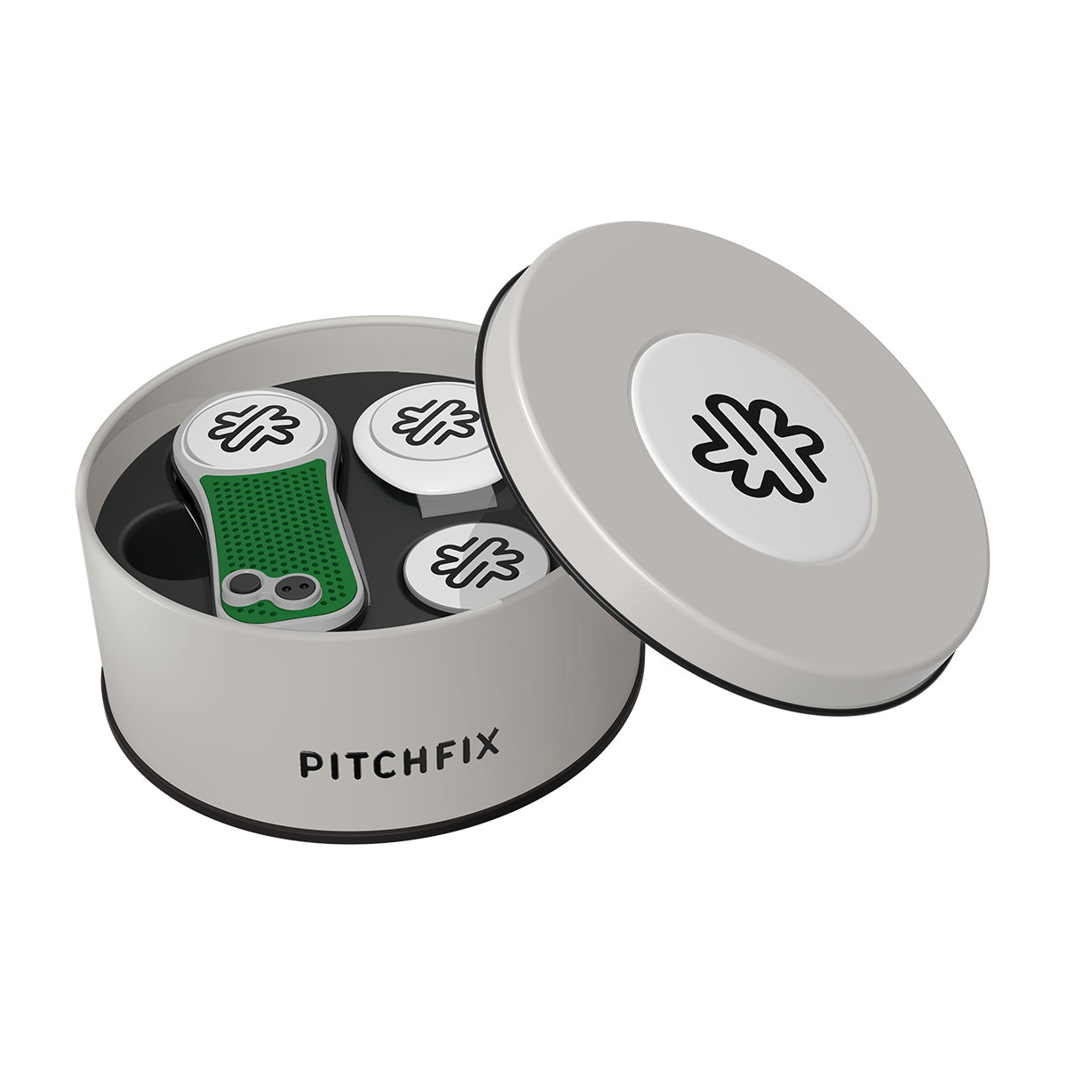 Pitchfix Hybrid Divot Tool in Round Tin