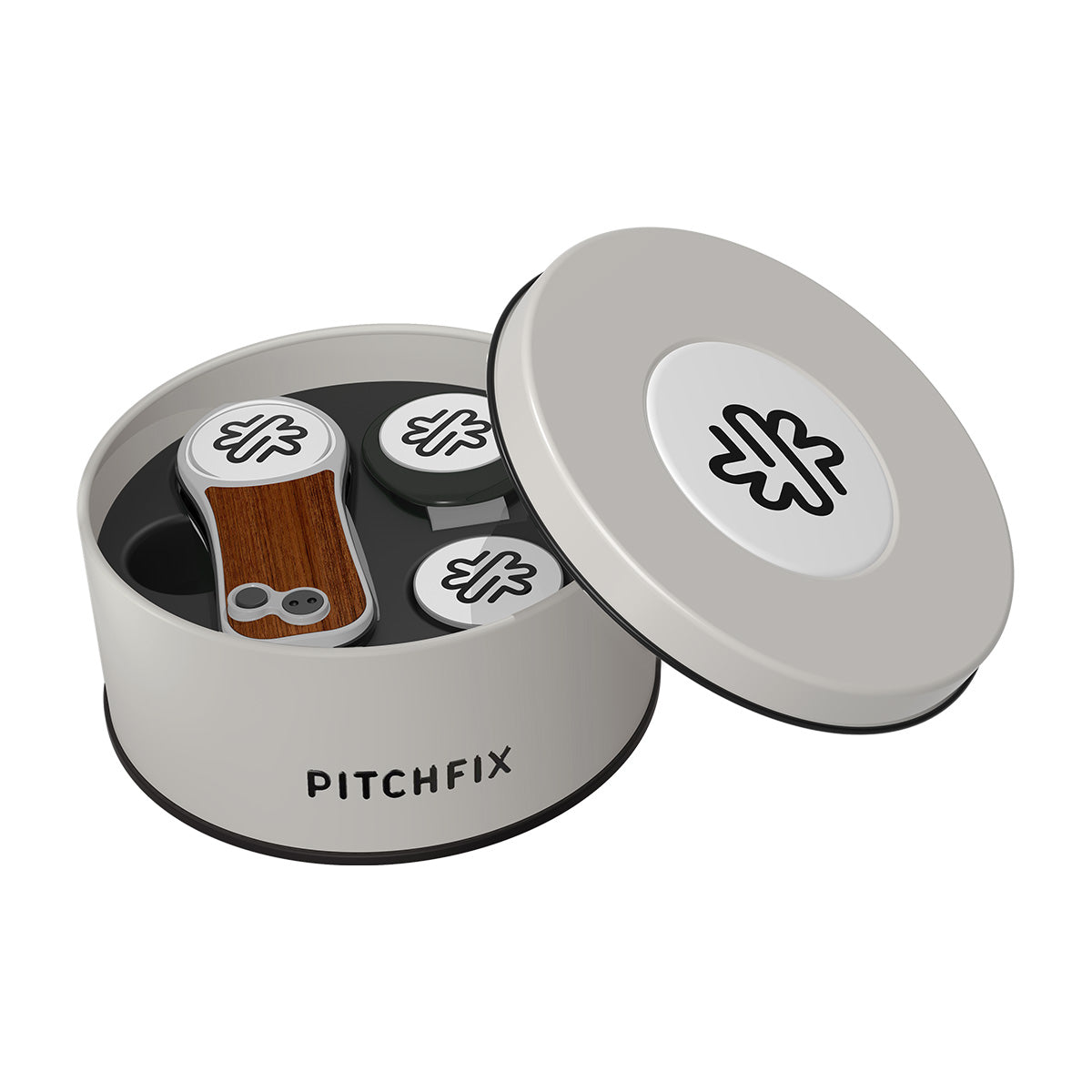 Pitchfix Hybrid Divot Tool in Round Tin