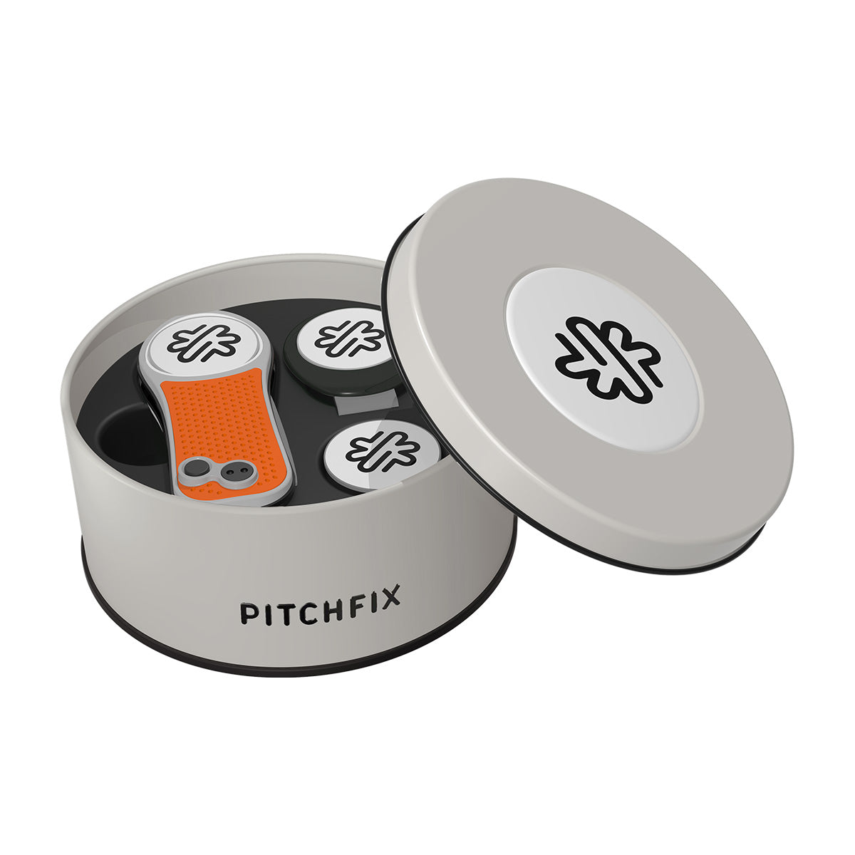 Pitchfix Hybrid Divot Tool in Round Tin