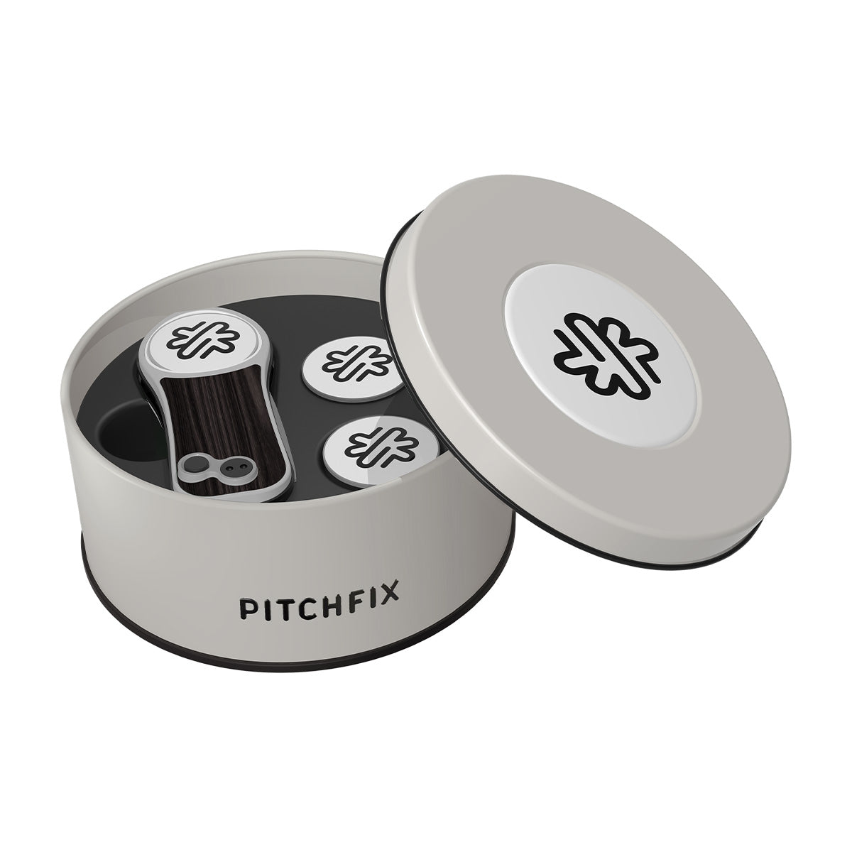 Pitchfix Hybrid Divot Tool in Round Tin