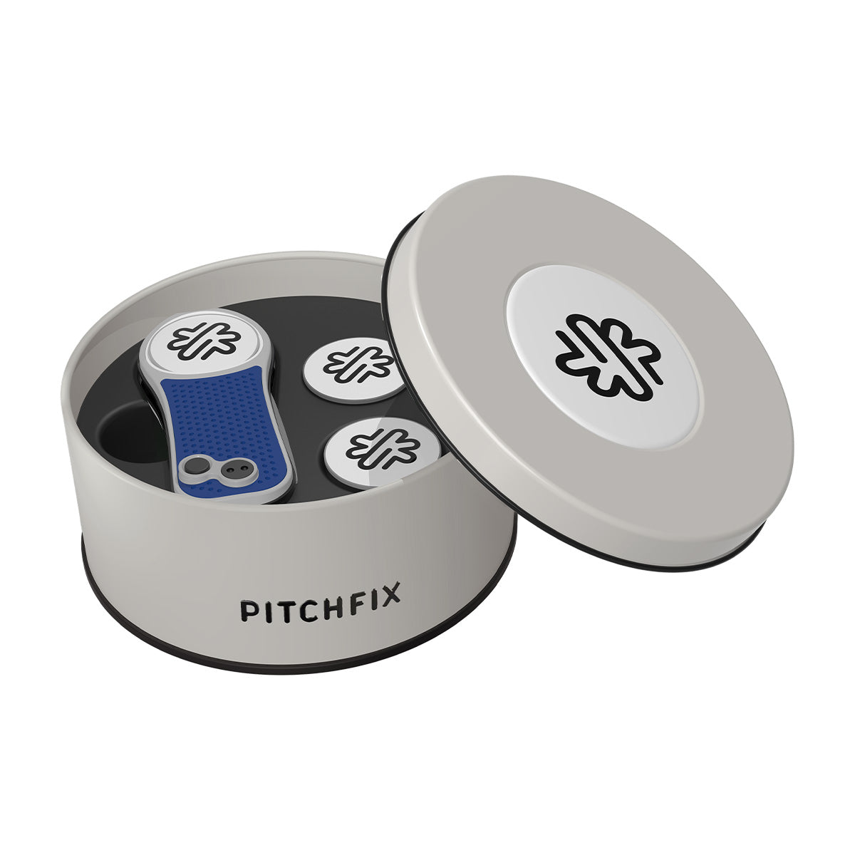 Pitchfix Hybrid Divot Tool in Round Tin