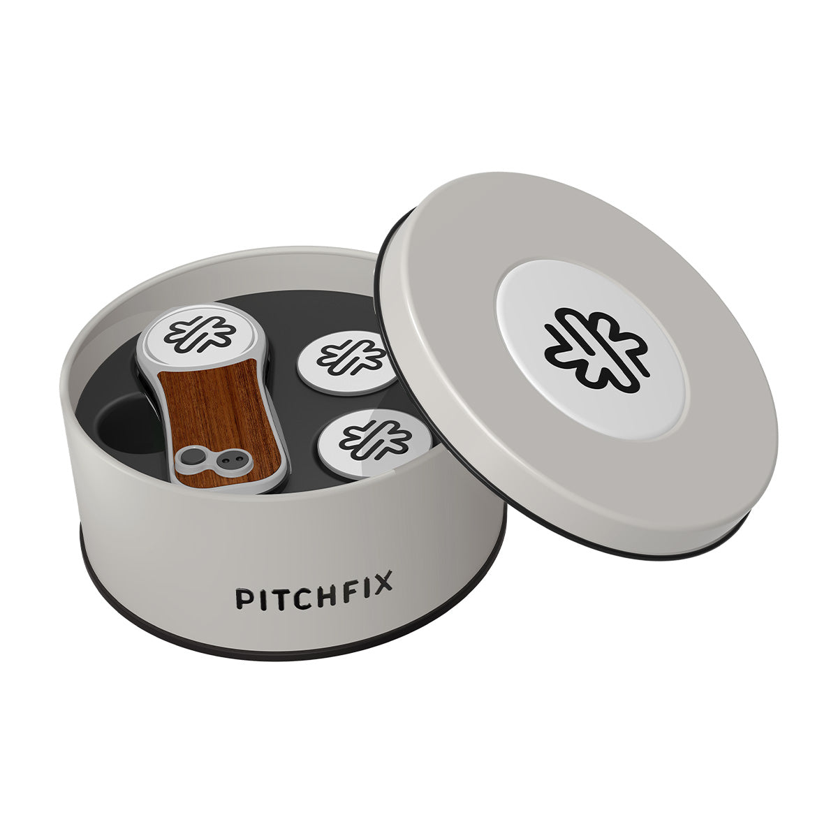 Pitchfix Hybrid Divot Tool in Round Tin