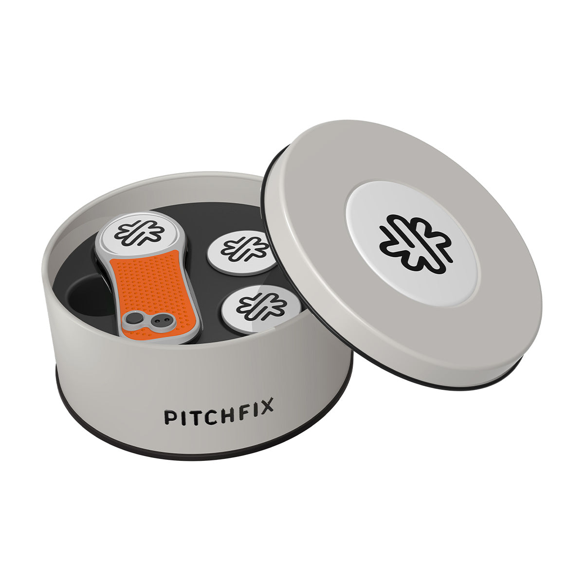 Pitchfix Hybrid Divot Tool in Round Tin