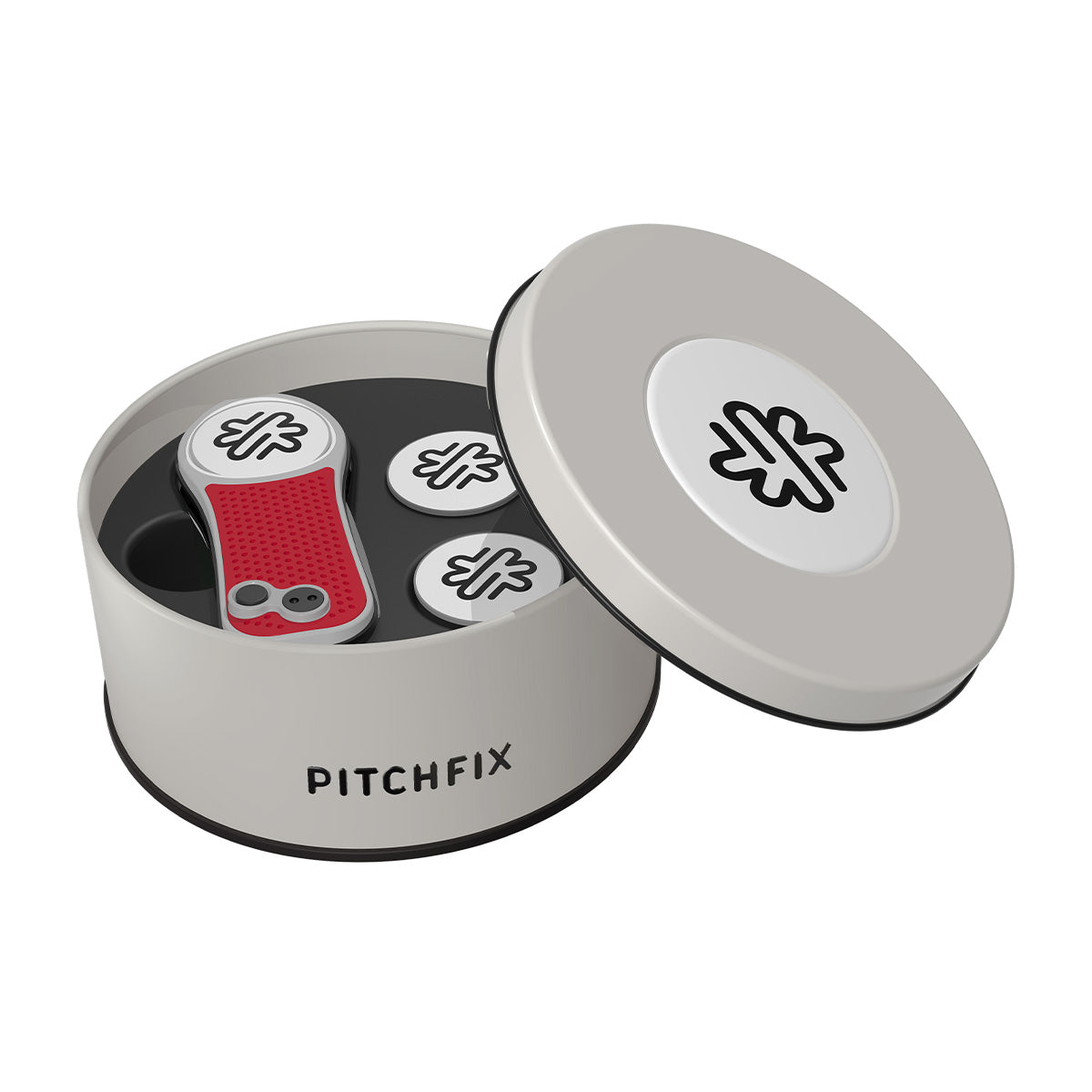 Pitchfix Hybrid Divot Tool in Round Tin