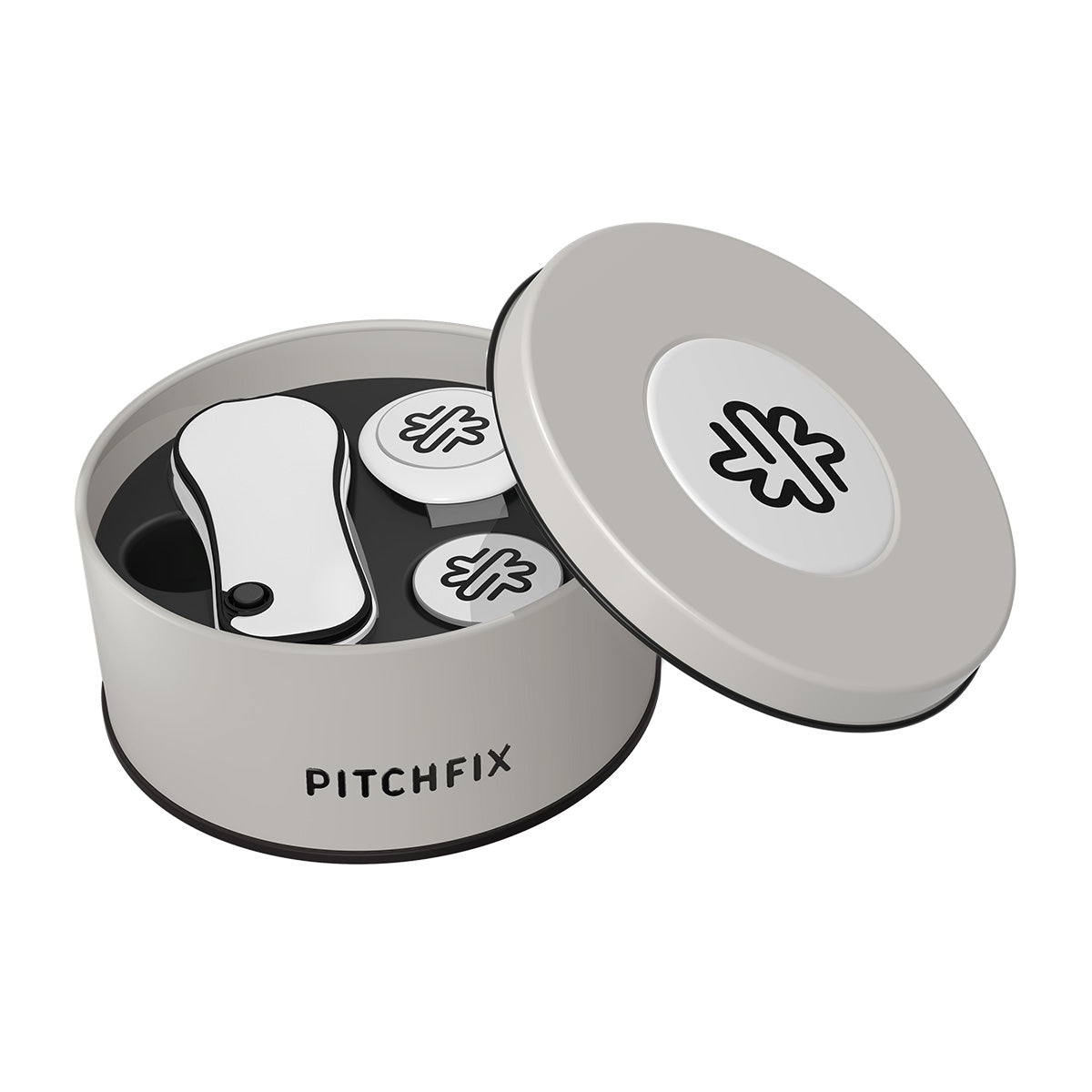 Pitchfix Flash Divot Tool in Round Tin