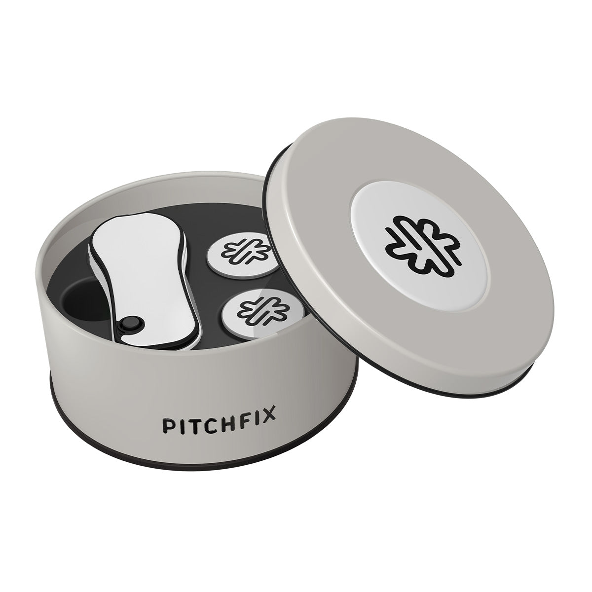 Pitchfix Flash Divot Tool in Round Tin