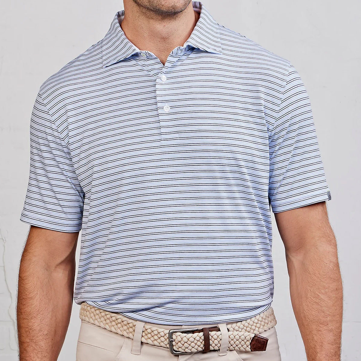 tasc Men's Cloud Polo Doral Stripe