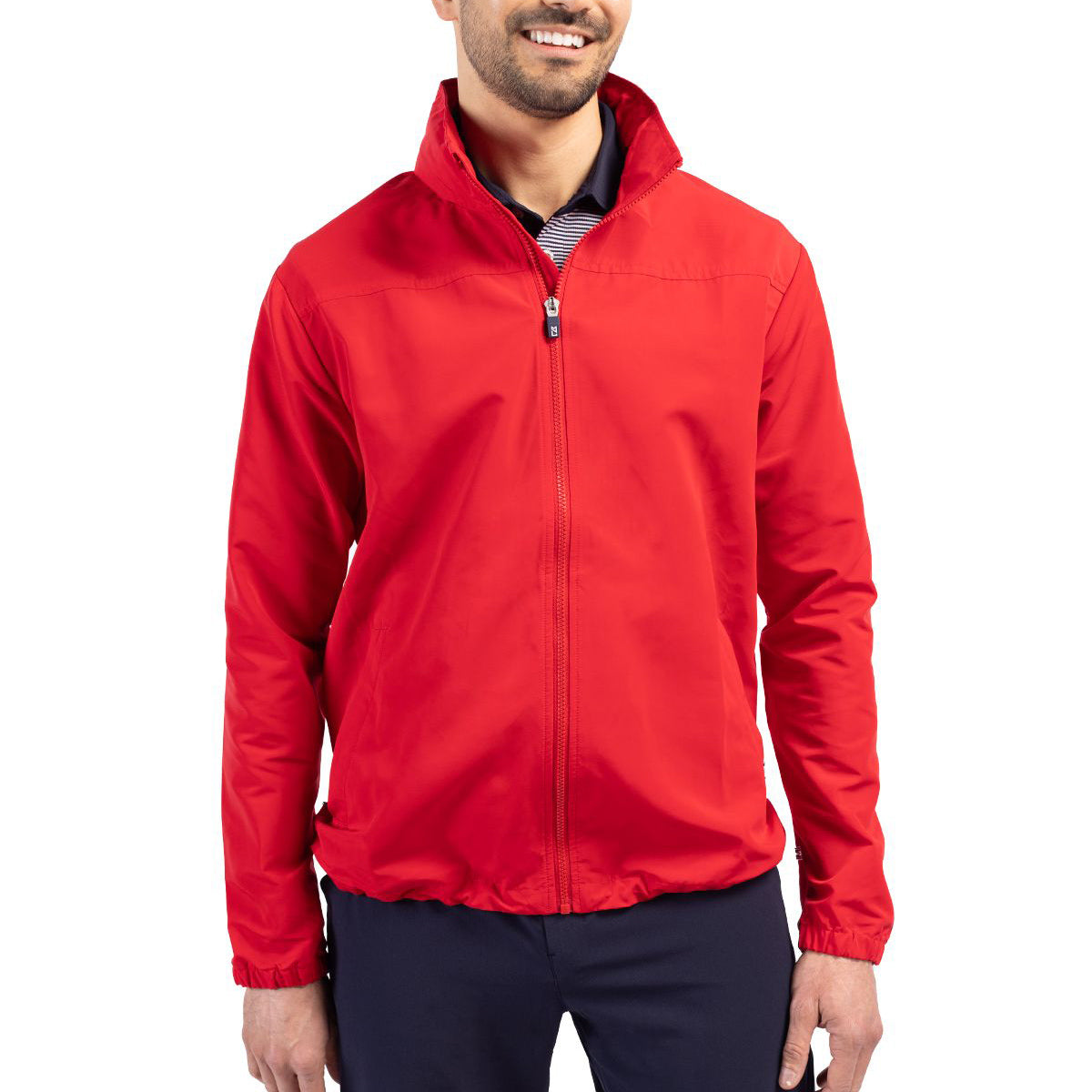 Cutter & Buck Men's Charter Recycled Packable Full Zip Jacket