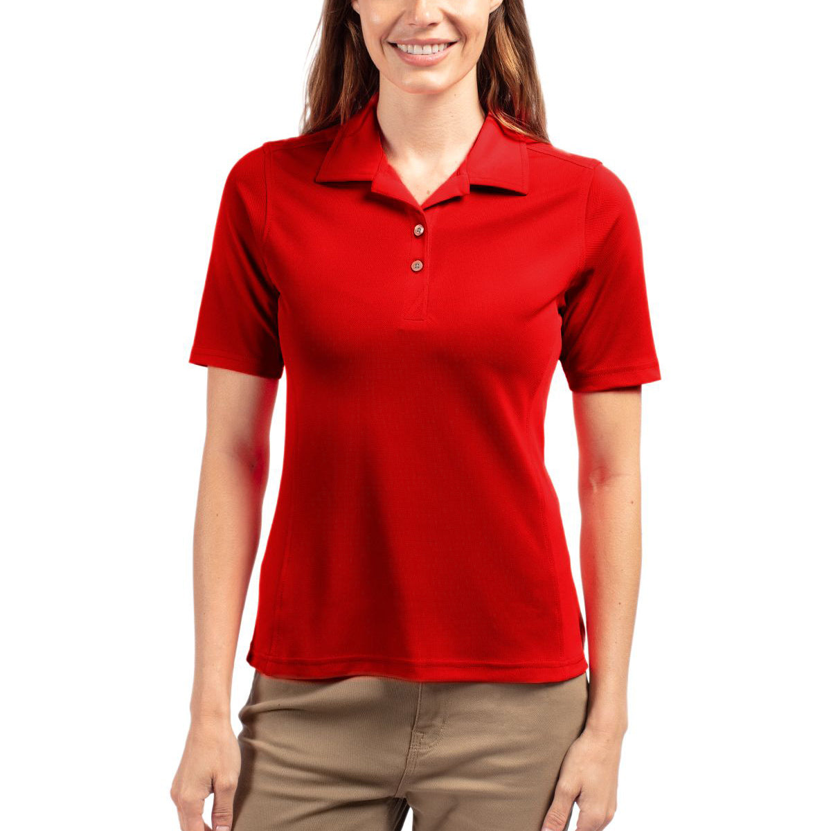 Cutter & Buck Women's Virtue Recycled Featherlight Pique Polo