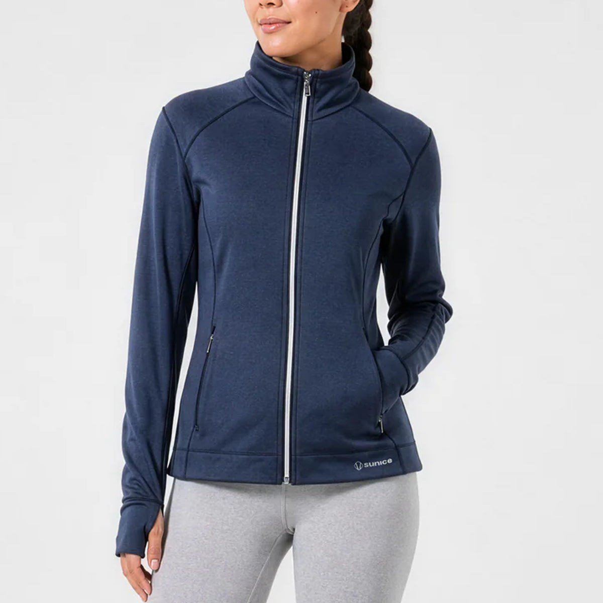 Sunice Women's Elena Lightweight Thermal Stretch Full-Zip Jacket