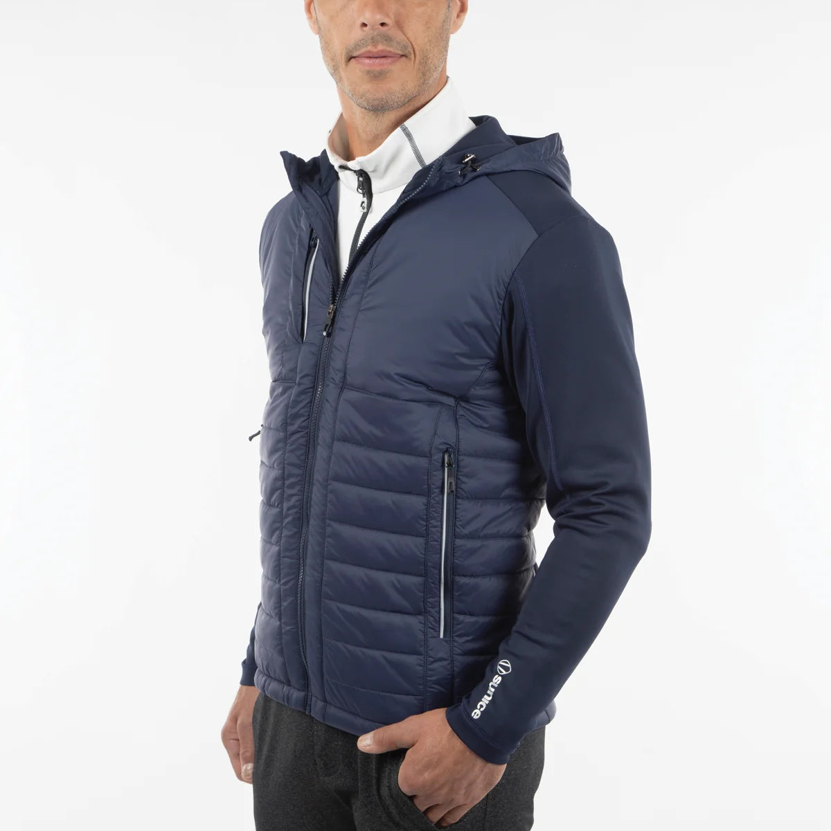 Sunice Men's Hamilton Thermal Hybrid Hooded Jacket