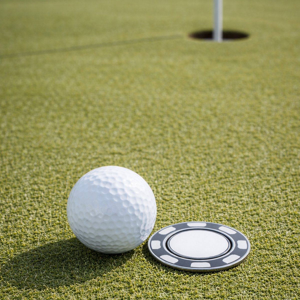 Platinum Poker Chip Ball Marker