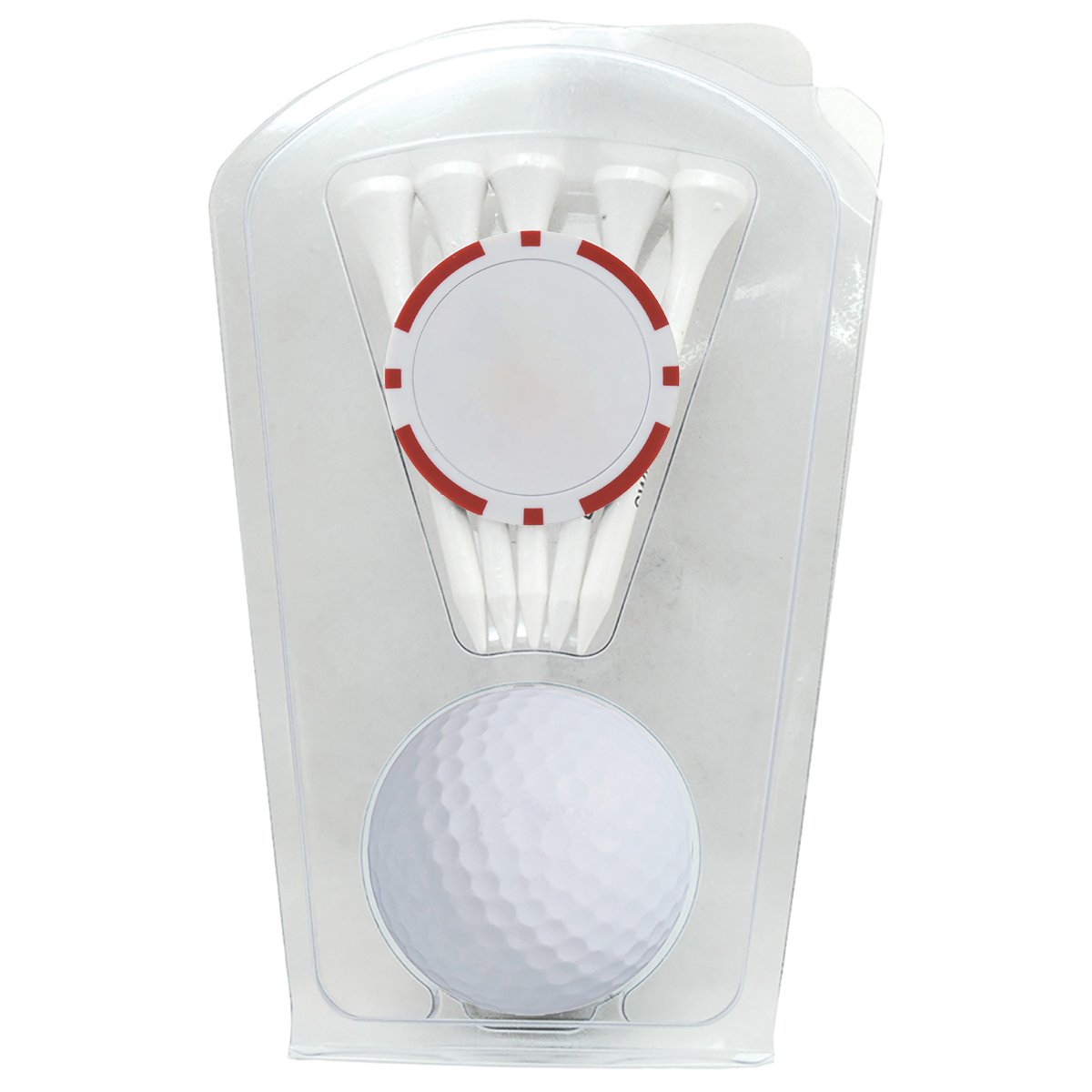 1-Ball Clamshell with Tees and Poker Chip