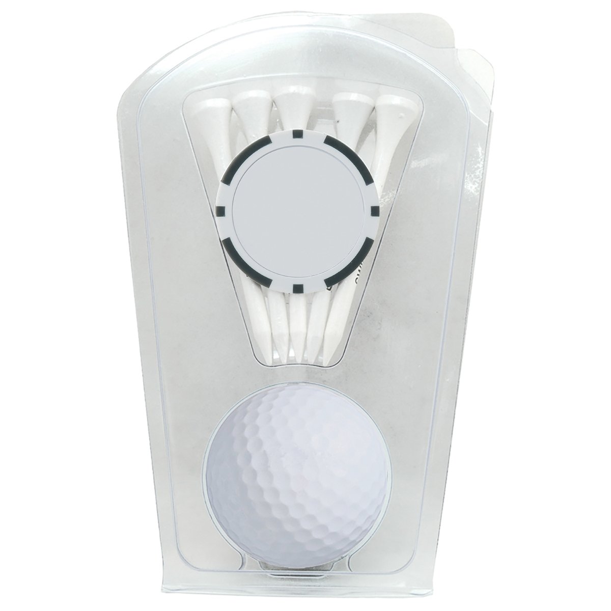 1-Ball Clamshell with Tees and Poker Chip