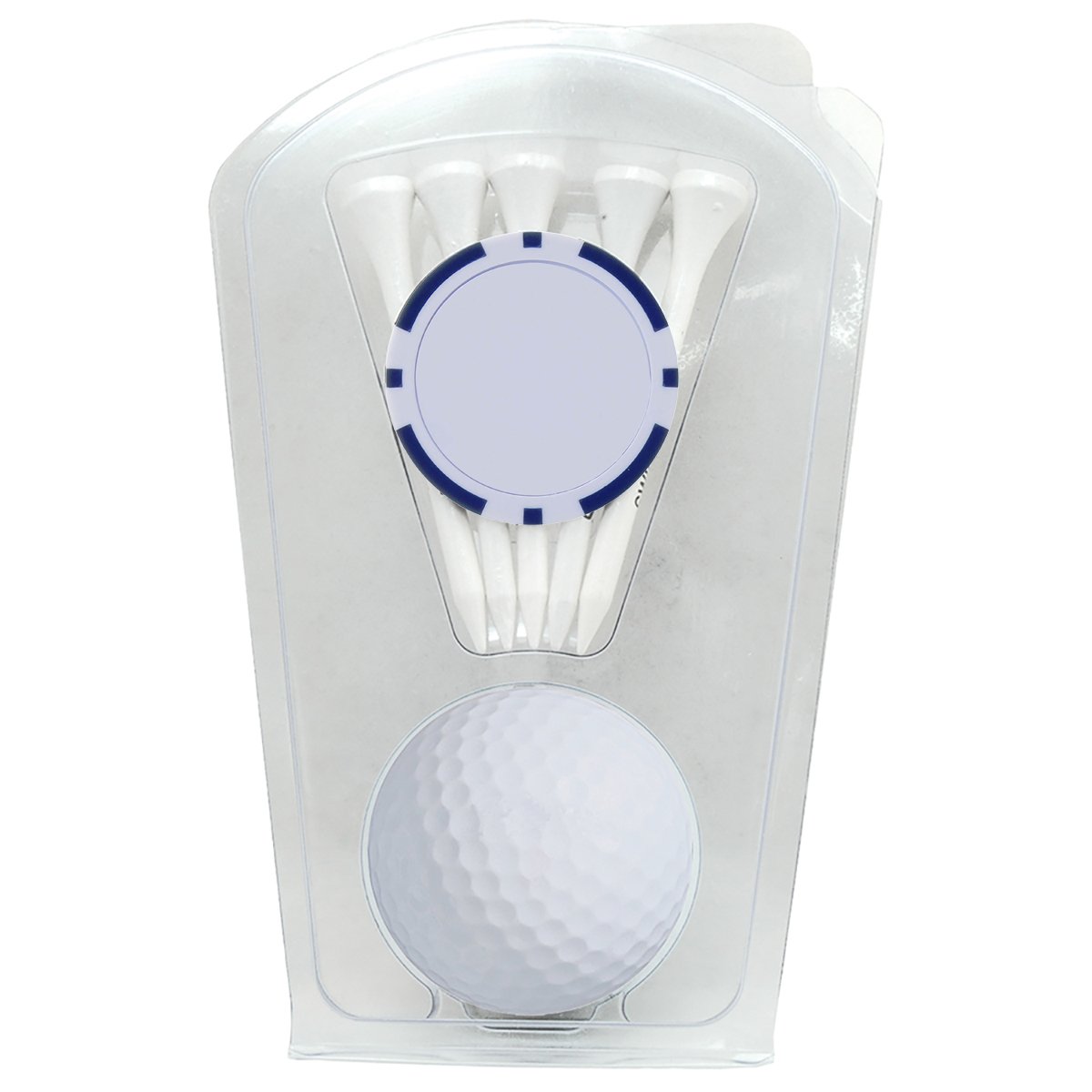1-Ball Clamshell with Tees and Poker Chip