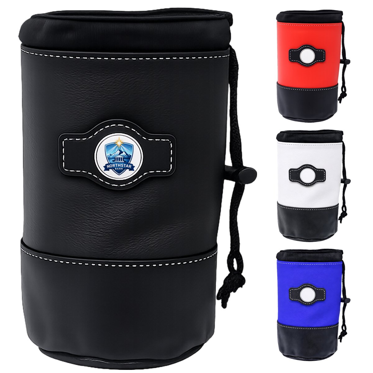 Synthetic Leather Drawstring Pouch