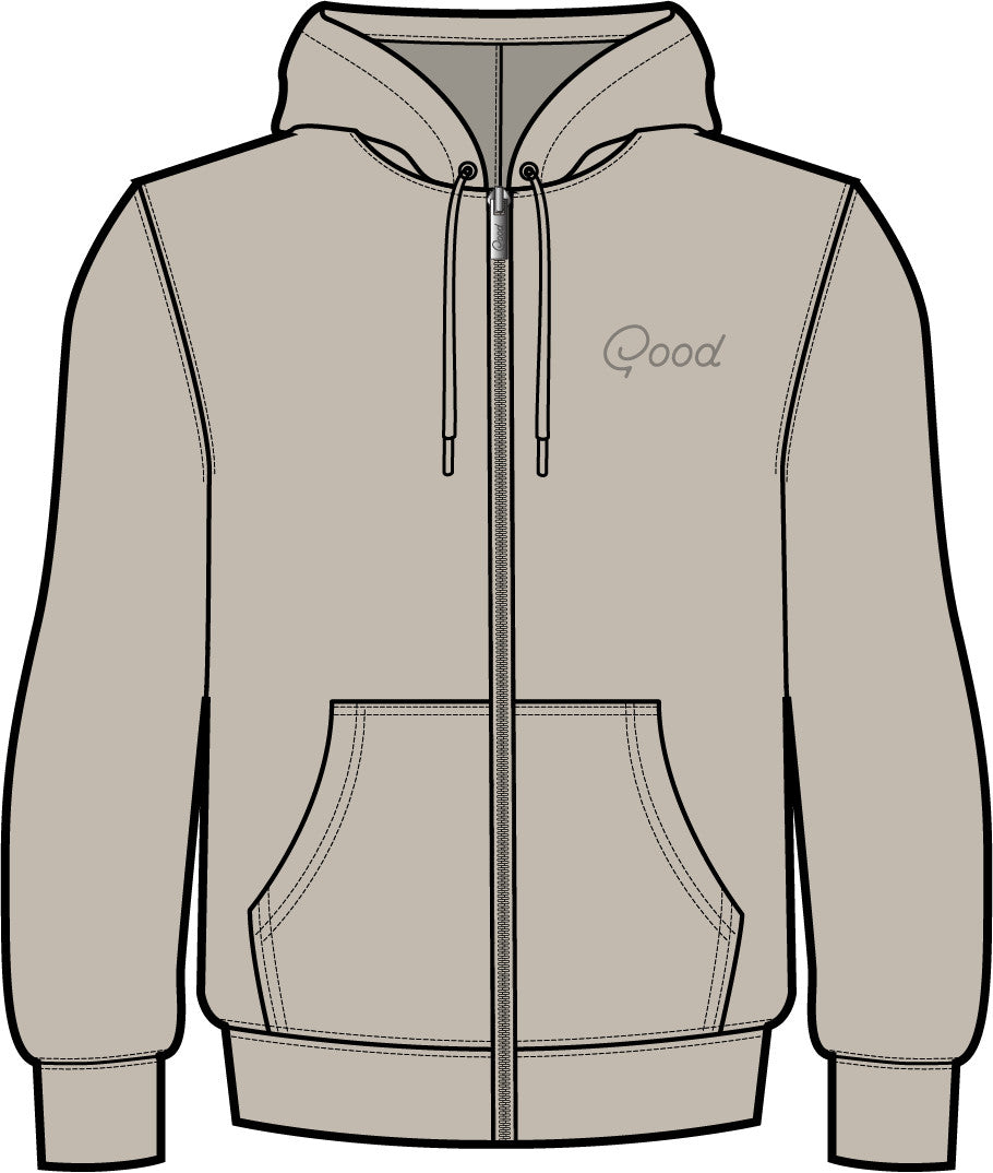 Good Good Men's Hazy Day Full Zip Fleece Hoodie (PREBOOK 10/01)