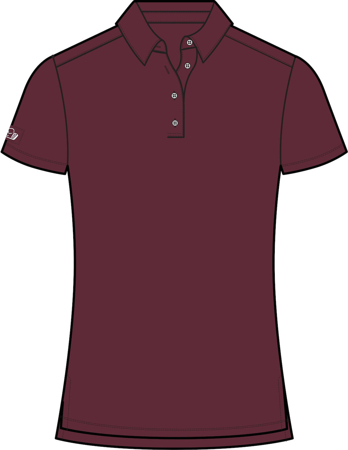 Good Good Women's Maroon Polo (Prebook 10-01)