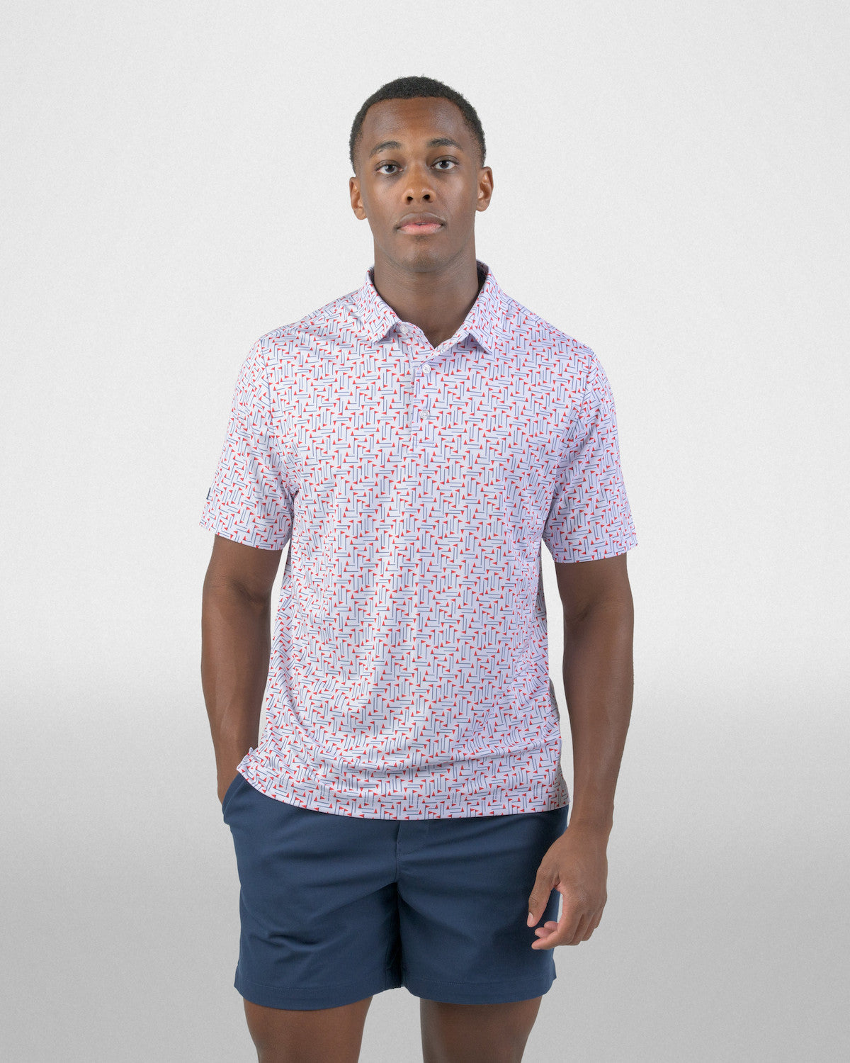 Good Good Men's Red Flag Polo