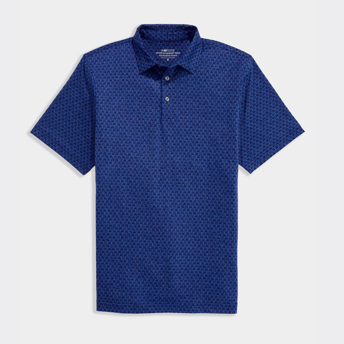 Vineyard Vines Men's Golf Printed Sankaty Performance Polo