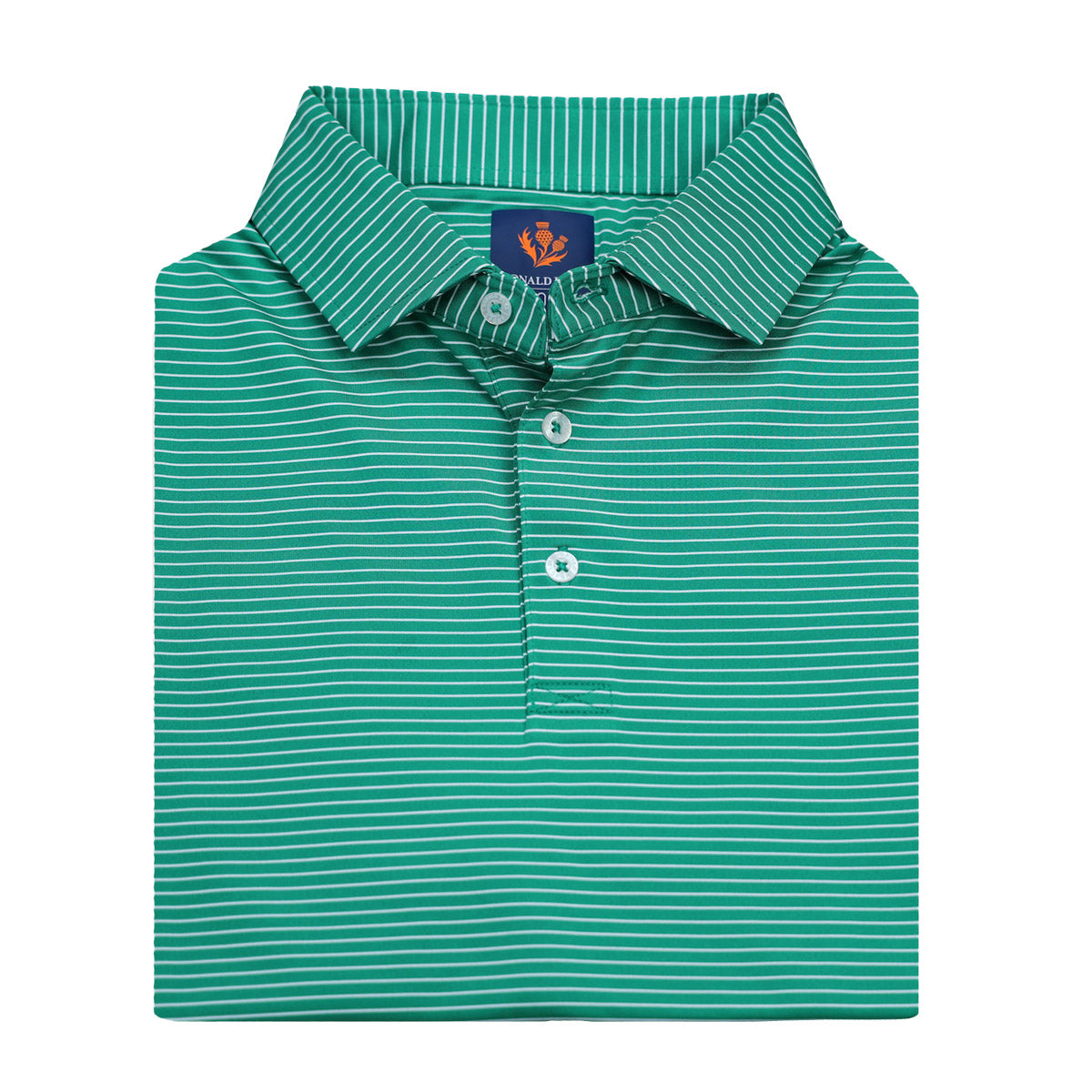 Donald Ross Clark Jersey Micro Stripe Polo